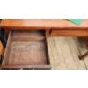 Image 5 : Solid Wood Older Style Desk With Detachable Top and Multiple Drawers