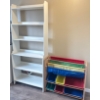 Image 1 : Tall Single Five Shelf Book Shelf & Toddlers Toy Storage Shelf -29x16x80"tall