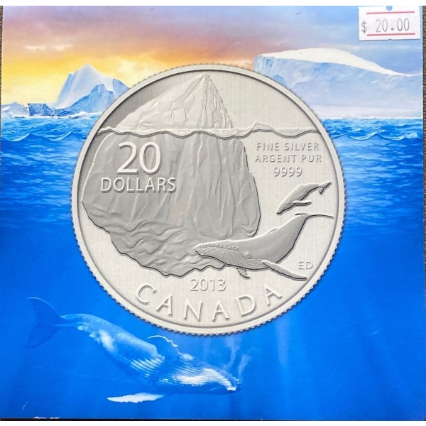 2013 $20 Canadian Fine Silver Coin 7.96 Grams 99.99% Silver