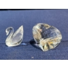 Image 1 : Swarovski Crystal Swan and Heart