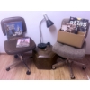 Image 1 : Office Furniture Set with Chairs, Lamp, and Accessories
