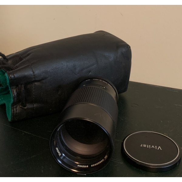 Vivitar Autotelephoto 200mm Lens w/ Case 