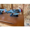 Image 2 : Diecast Plane P-47 Thunder Bolt L9" H 4" P-51 Mustang L8" H3"