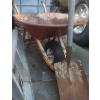 Image 10 : Aluminum Extension Ladder, Steel Wheelbarrow, and Metal Tow Bars Lot