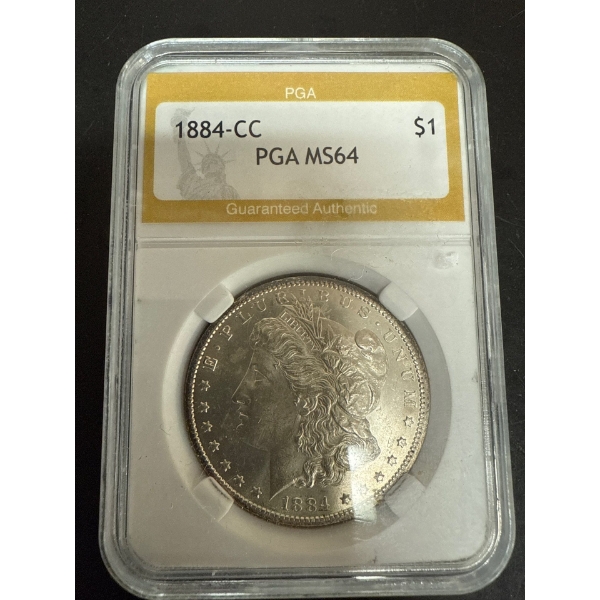 1884-CC Morgan Dollar PGA MS64 