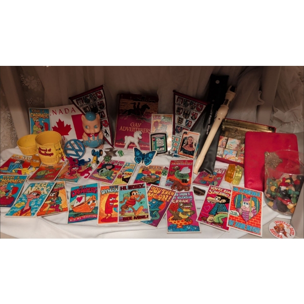 Unused Vintage Valentines Day Cards New Recorder Painted Blocks Barrel Of Monkeys & Morfe