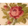 Image 5 : Needlepoint Art: Yellow Roses: 14.5 X 24, Three Cutout Matting Roses: 22 X 11, Two X Oval 9 X 7 