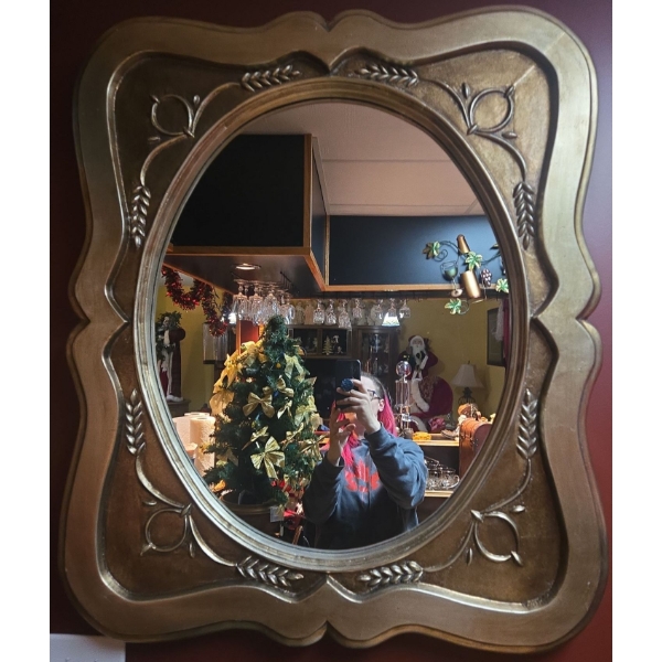 Bar Decor Mirror 38 L, 32 W, 2 D