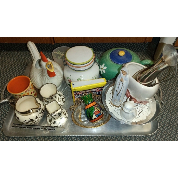 Assortment of Vintage China & Pottery  Dishes and Kitchenware  Cups, Mugs, Floral Art, Teapots & Mor