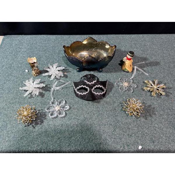 Masquerade Mask, Decorative Bowl, Christmas Ornaments