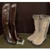 Image 1 :  Women's Boots (Size 8.5-9) & Lovely Costume Necklace 