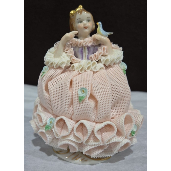 MZ Dresden Porcelain 'Little Bluebird' Figurine  