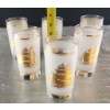 Image 6 : A Set of 6 Culver Frosted Schooner Highball Glasses