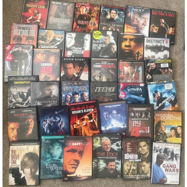 Bundle of Loved Movies in DVD:  The Edge, Swordfish, Breathing Fire, State of Grace, The Brave One, 