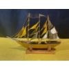 Image 2 :  Vintage Brass "Sir Winston Churchill" Schooner Ship Decor