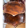 Image 2 : Antique Two Tier Mahogany Table 28W x 33T