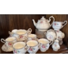Image 1 : Fine Bone China Tea Set with Floral Design â€“ Complete 28-Piece Set