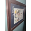 Image 3 : Framed Antique Themed Needlepoint w Glass w 20 h