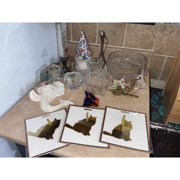Decorative Glass and Ceramic Assortment