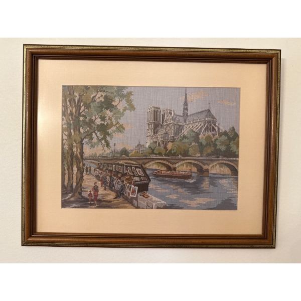 European Scene Needlepoint Art 18.5W x 14.5T