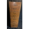 Vintage Wooden Filing Cabinet  - 16W, 27D, 54T 