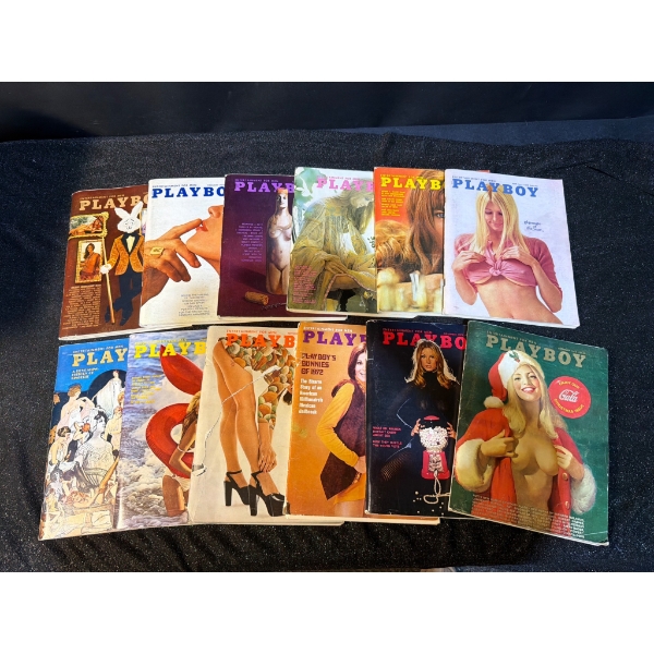 Playboy Magazines from 1972-1973