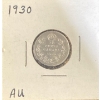 Image 1 : 1930 AU Canadian Dime 80% Silver