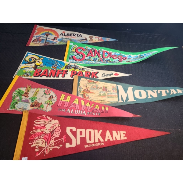 Pennants Including: Alberta, Banff, Spokane and More!