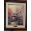 Image 3 : Home Decor - Small Tiffany Style Lamp, 'Autumn at Ashley's Cottage' Print By Thomas Kinkade & More! 