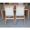 Image 2 : Danish Teak Dining Table with Ceramic Tile Inlays and Four Chairs