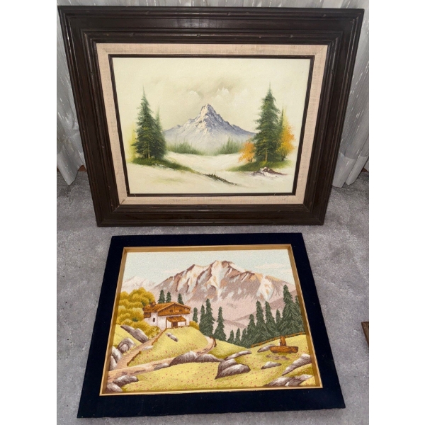 2 Vintage Landscapes - Mountainscapes  21T