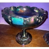 Image 3 : Indiana Carnival Glass Harvest Garland Pedestal Bowl & Cream+Sugar w/Tray 