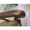 Image 3 : Vintage wooden chair with velvet fabric - 23W, 40T, 20D, 