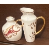 Image 2 : Miniature Fine Bone China Tea Set w/ Decorative Gold Handled Pitchers 2.5'Tall