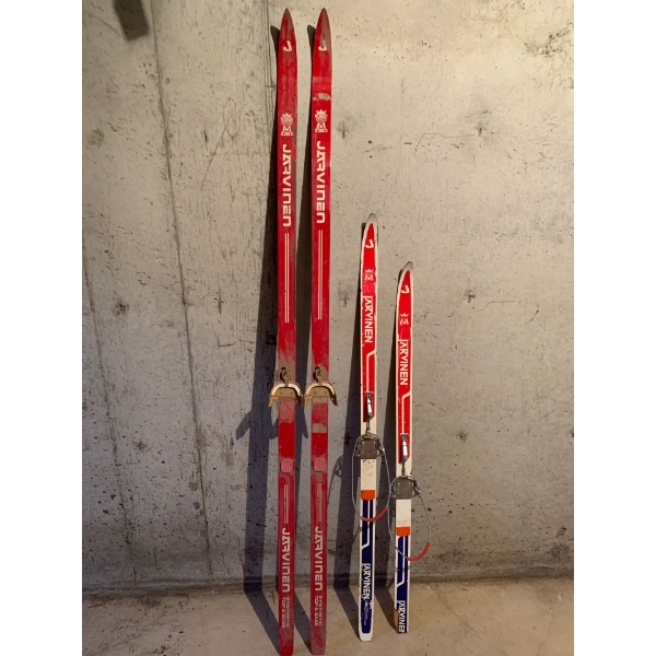 Set of Vintage Made in Finland Skis