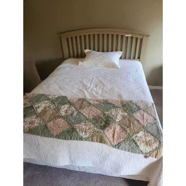 Wood Headboard 67 w 48 h w Rails & Mattress Included