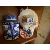 Image 4 : collection of white and blue Asian inspired ceramics and pottery