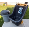 Garden Trolley w/ Rubbermaid Disposal Bin & Lid 