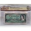 Image 1 : Graded Canadian 1954 Mod. Portrait $1 Choice UNC Prefix: H/M