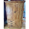 Image 10 : Antique Claw Foot Tiger Oak Table 44x54x31 w/ Leaf Hand Carved 4 Spindle Chairs 