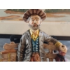 Image 7 : Decorative Delights- Porcelain Figurine, Decorative Bottle, Framed Landscape Bin, and a Tin