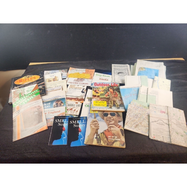 Paper Maps, National Geographic Info-Brochures and Older Outdoor Reads