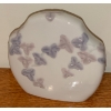 Image 2 : Lladro Porcelain Desk Clock Quartz Floral Pattern 1989 4T