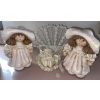 Image 1 : Ceramic Geymill Dolls w/ Lace Victorian Hand Fan & More 9T