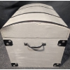 Image 13 : Carved Wood Ram Statue, Vintage Lithographed Toy Tank, and Decorative Storage Treasure Chest
