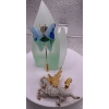 Swarovski Crystal 2 Broch's Pegasus and Butterfly with Stand 