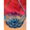 Image 2 : Vintage Cobalt Blue Chalet Art Glass Basket