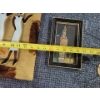 Image 14 : African Figurine, Big Ben & London Framed Art African woman Metal Wall Plaque Brass Candlesticks.