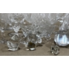 Image 2 : Set of Crystal Glassware and Other Glass, Including Little Glass Animal Figurines 