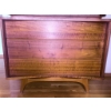 Image 2 : Mid-Century Modern Solid Wood Chest of Drawers with Upper Cabinet